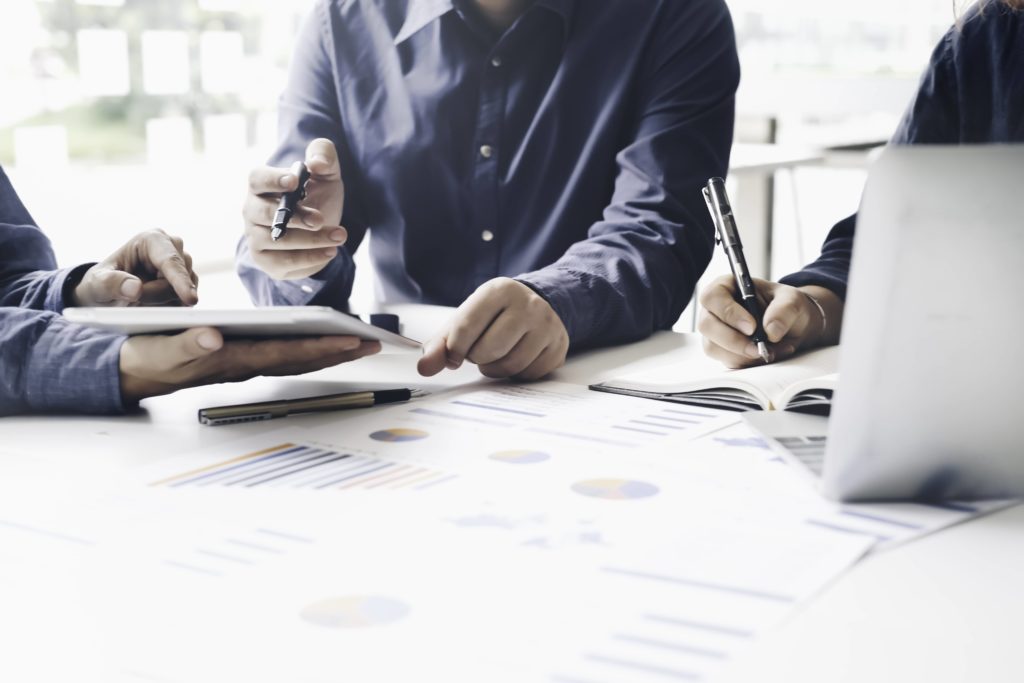 Advisors working together